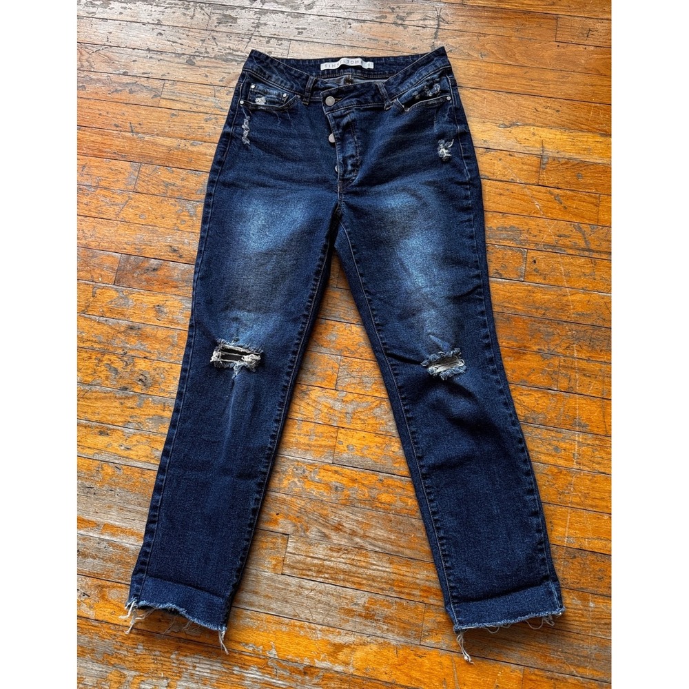 Preloved - Tinseltown - Distressed Denim - High Waist Jeans - Size 9
